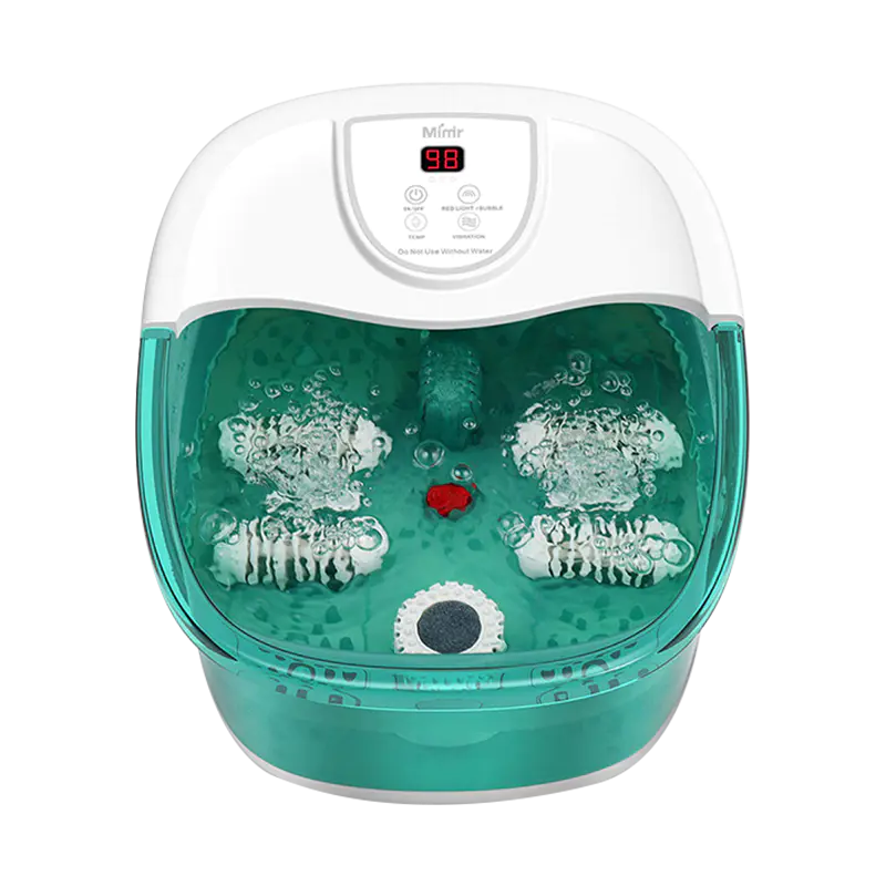 MM-20A-3 Foot Spa Bath Massager with Heat and Four Large Massage Rollers