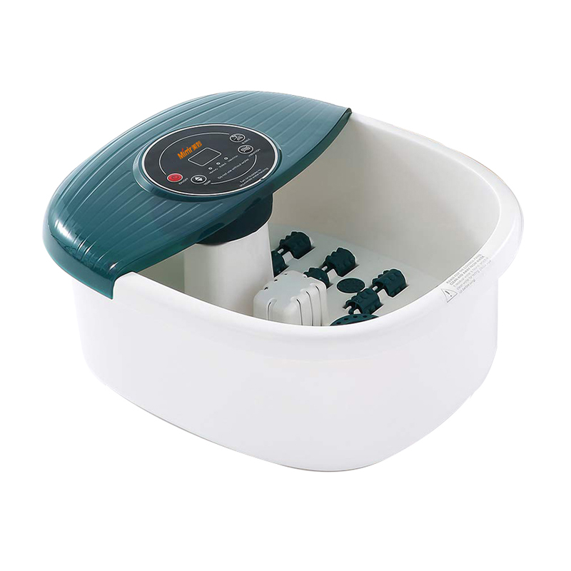 MM-19A Foot Spa Bath Massager with Heat Bubbles and Vibration Massage