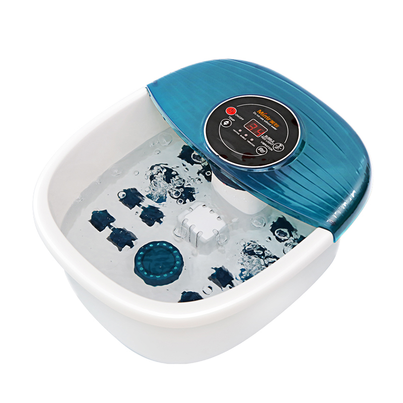 MM-19A Foot Spa Bath Massager with Heat Bubbles and Vibration Massage