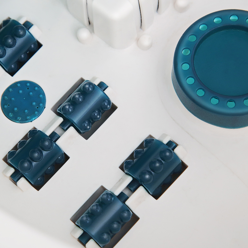 MM-19A Foot Spa Bath Massager with Heat Bubbles and Vibration Massage