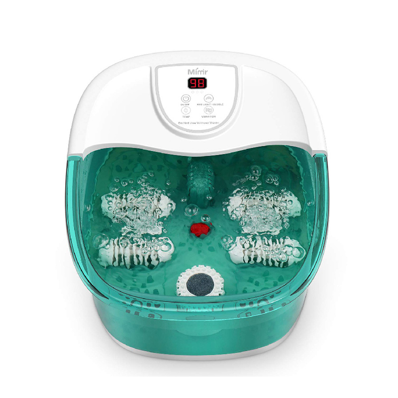 MM-20A-3 Foot Spa Bath Massager with Heat and Four Large Massage Rollers