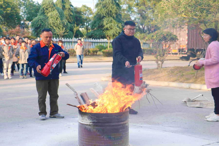 The company Conducts Fire Drills