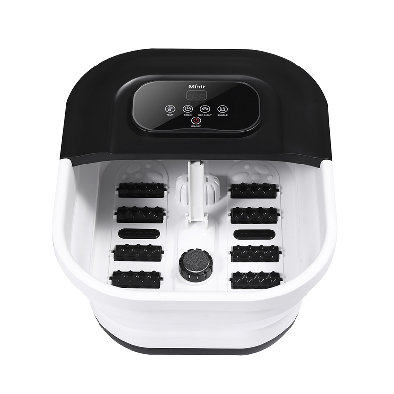 MZD-22B-2 500W Collapsible Foot Spa Machine with 8pcs Massage Rollers For Foot Relax Massage
