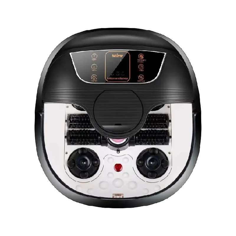 MM-18C Automatic Foot Spa Bath Massager With 8pcs Massage Rollers And Pumice Stone