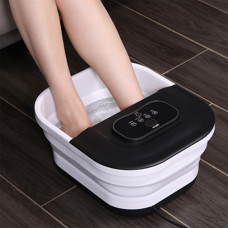 MZD-22B-2 500W Collapsible Foot Spa Machine with 8pcs Massage Rollers For Foot Relax Massage