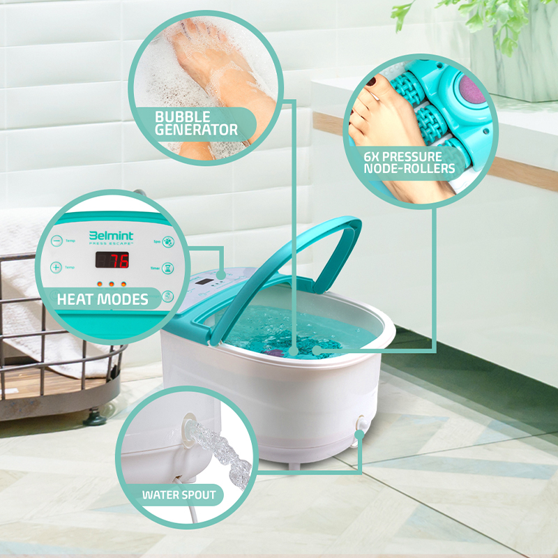 KY-888 Automatic Foot Spa Bath Massager with Oxygen Bubbles