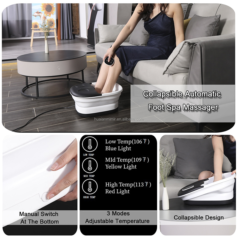 MZD-02D Collapsible Foot Spa Machine For Foot Relax Massage