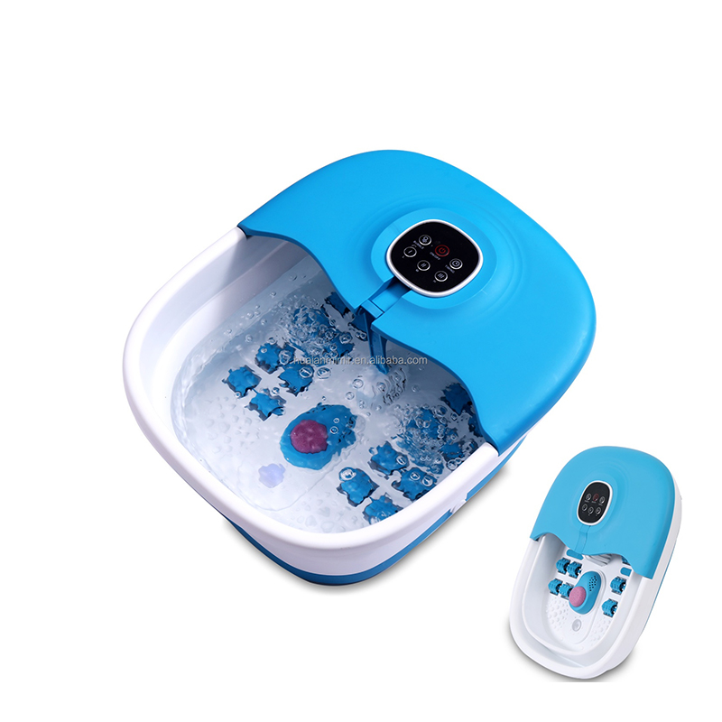 MZD-02F Collapsible Foot Spa Machine with 16pcs Massage Rollers and Medicine Box