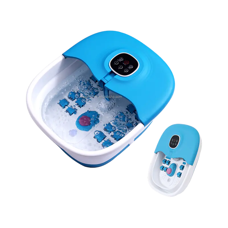 MZD-02F Collapsible Foot Spa Machine with 16pcs Massage Rollers and Medicine Box